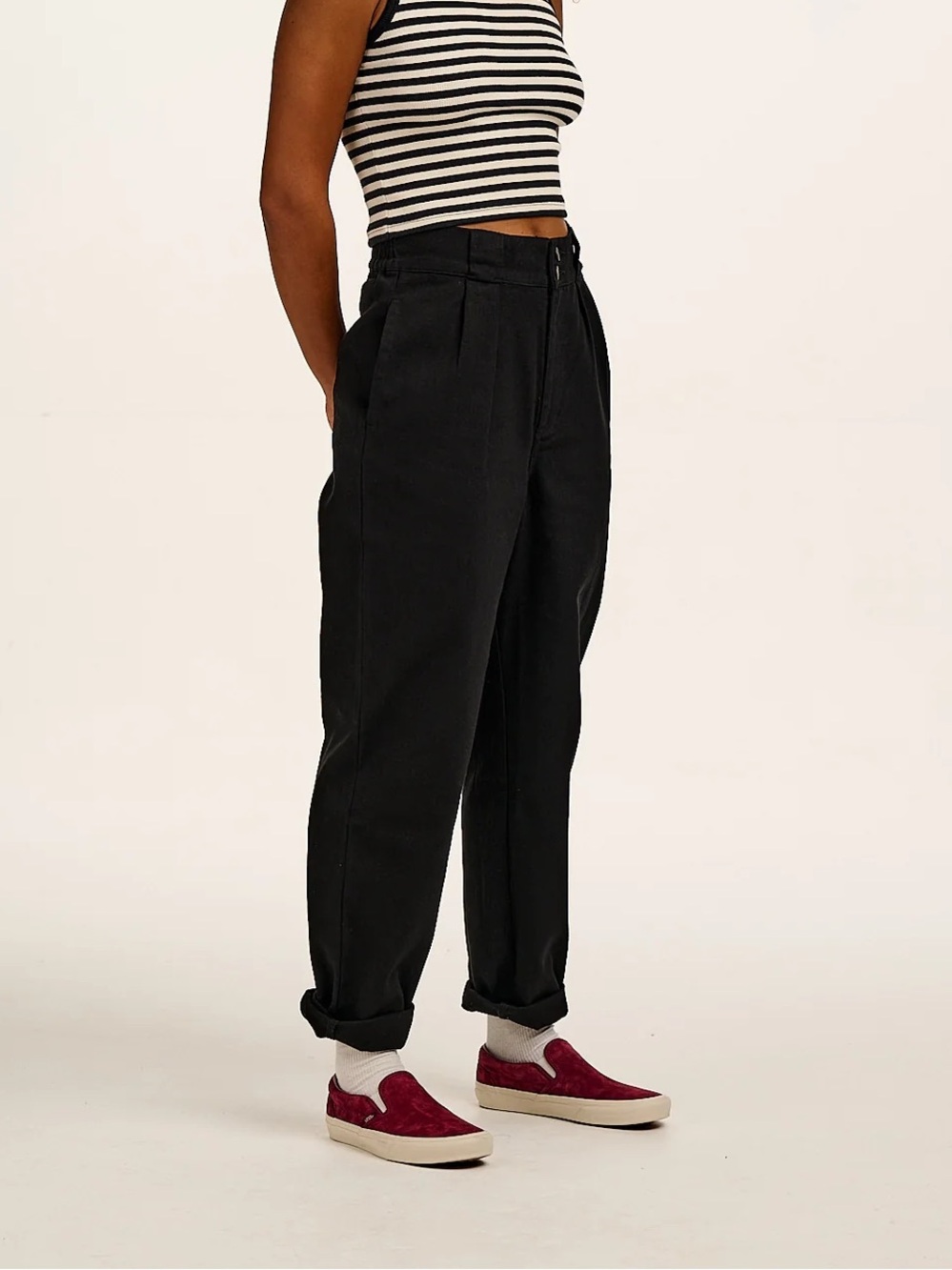 Lucy and Yak Size 30 Addison Cotton Jeans in Black Straight Leg
